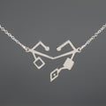 Failsafe sterling silver heart key necklace