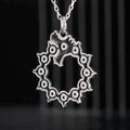 Ikari necklace in sterling silver inspired by wrath