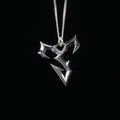 Sterling silver kanata horizon symbol necklace