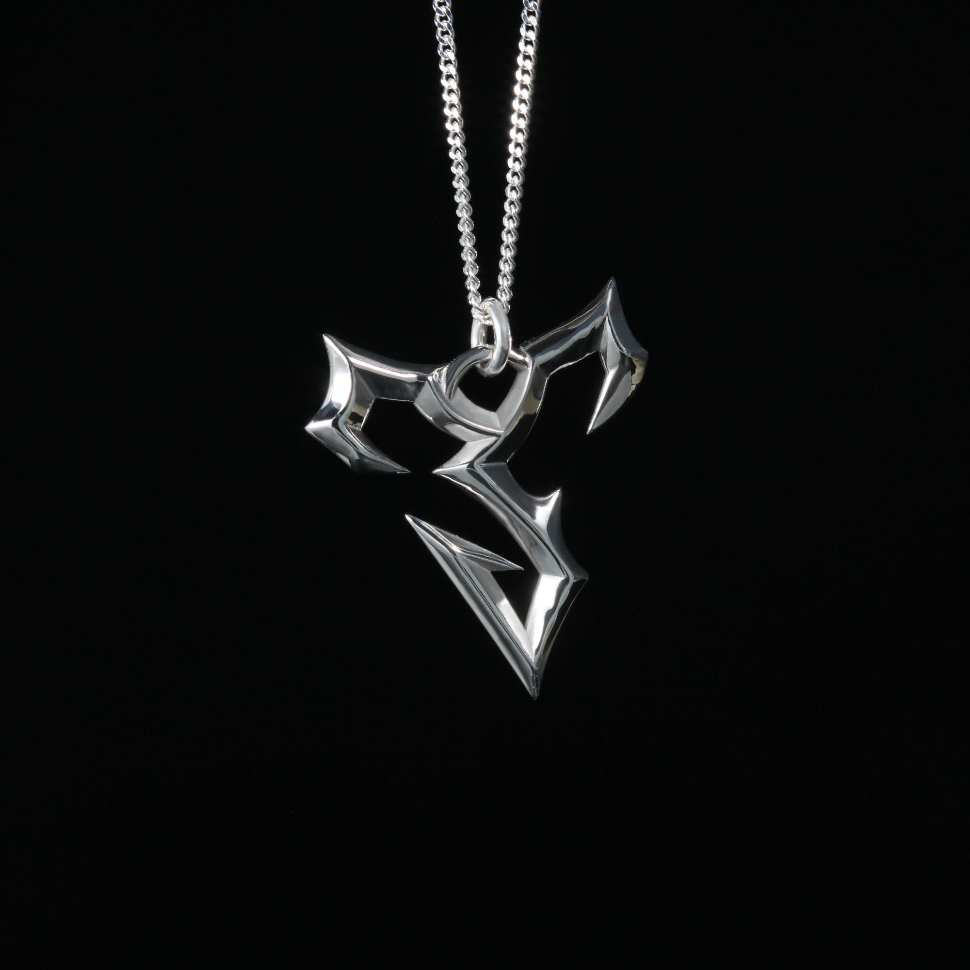 Colgante con símbolo de horizonte en plata de ley