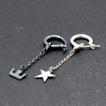 Kizuna Earrings en plata de ley con charms de corona y estrella que representan memoria y promesa