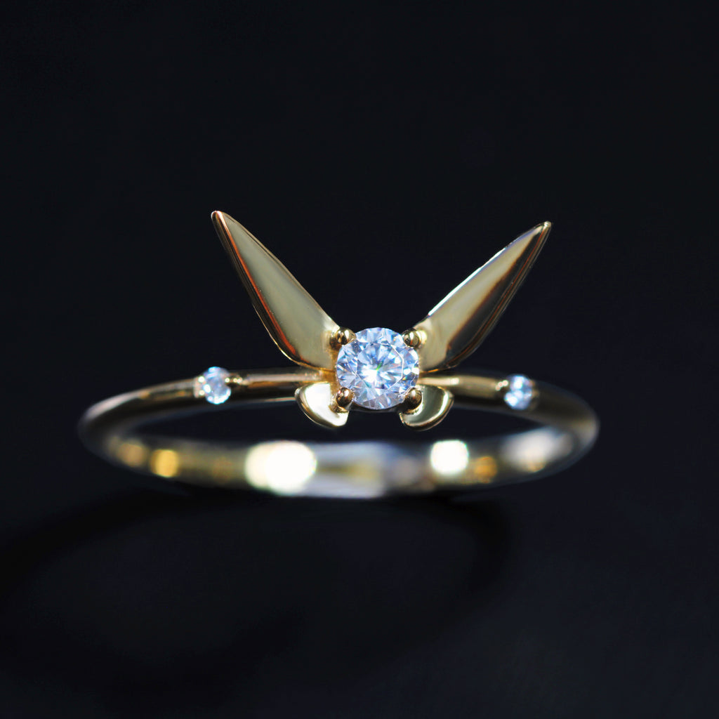 Yōsei ring in gold plated sterling silver